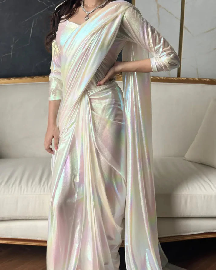 Shimmering Rainbow Saree