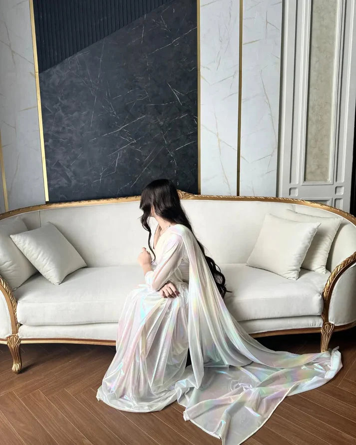 Shimmering Rainbow Saree