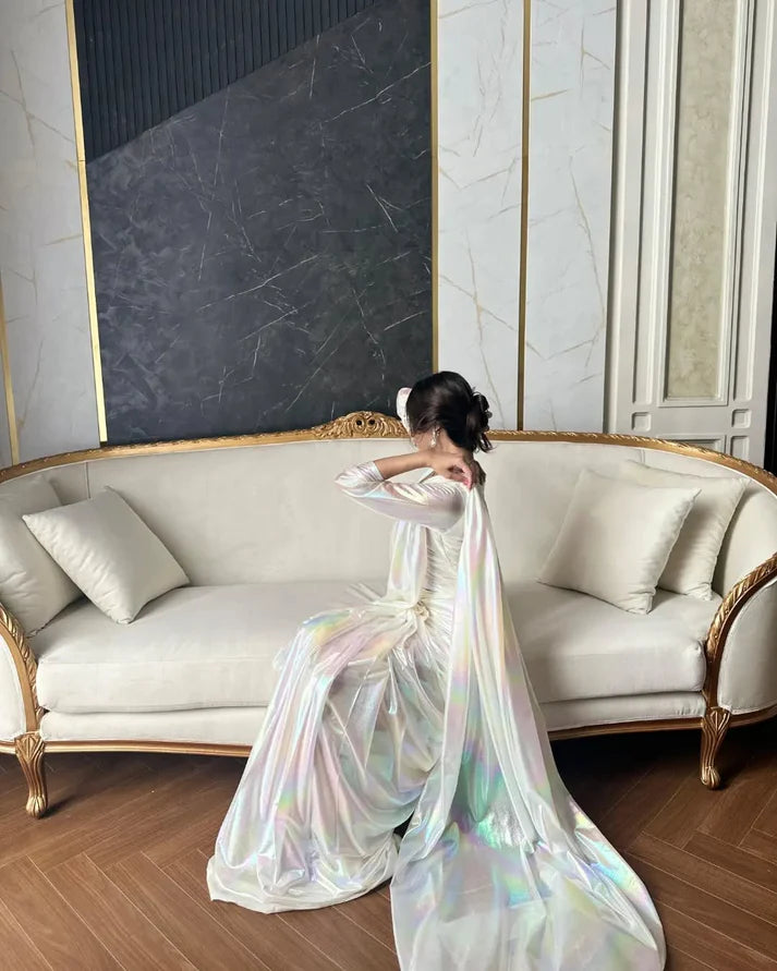 Shimmering Rainbow Saree