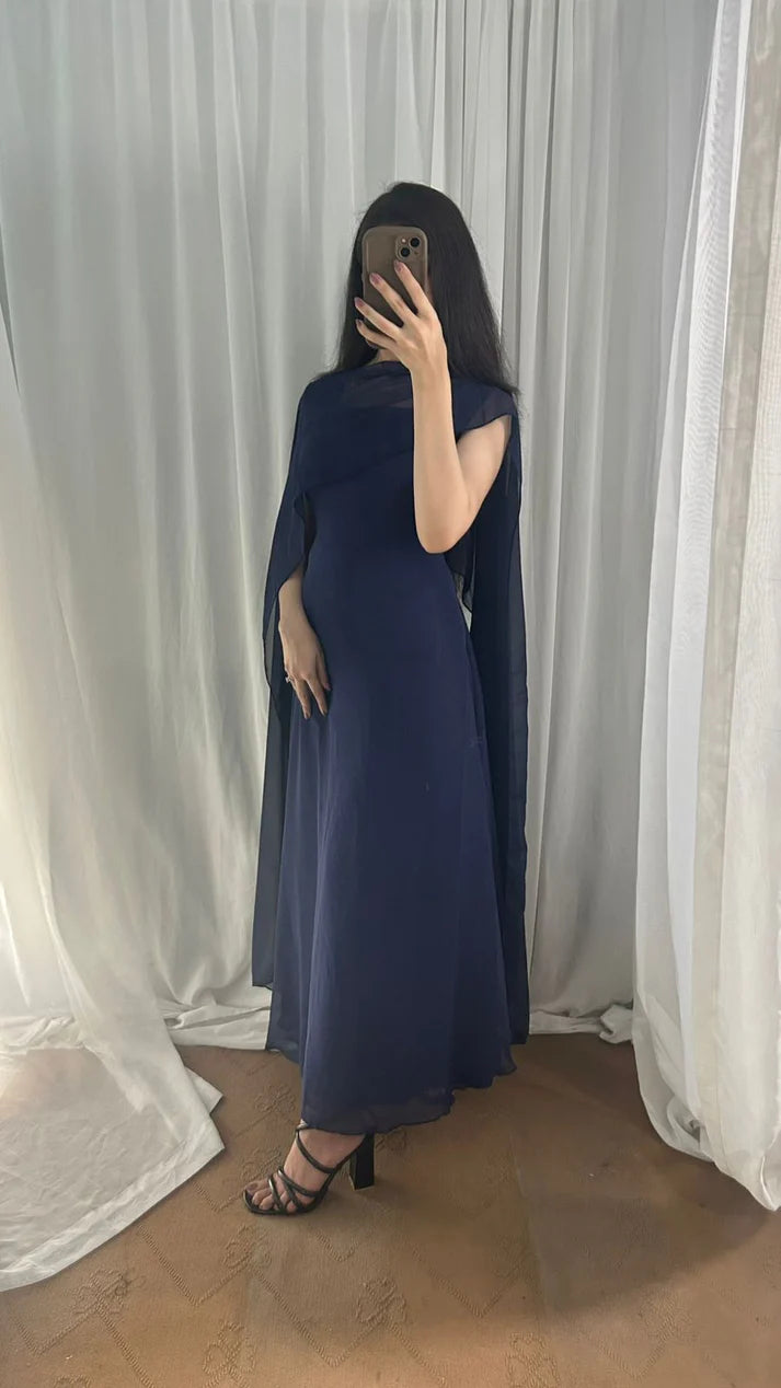 Sleeveless Chiffon Dress Set